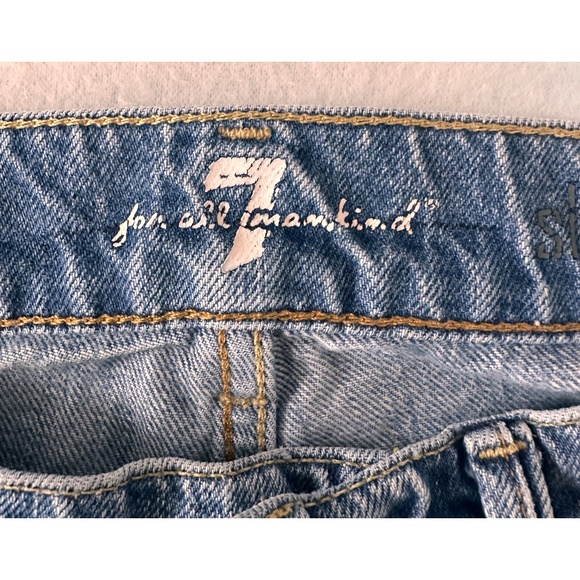 7 for all mankind Denim Wash Slimmy Straight Leg Jeans, 29 - Picture 5 of 16